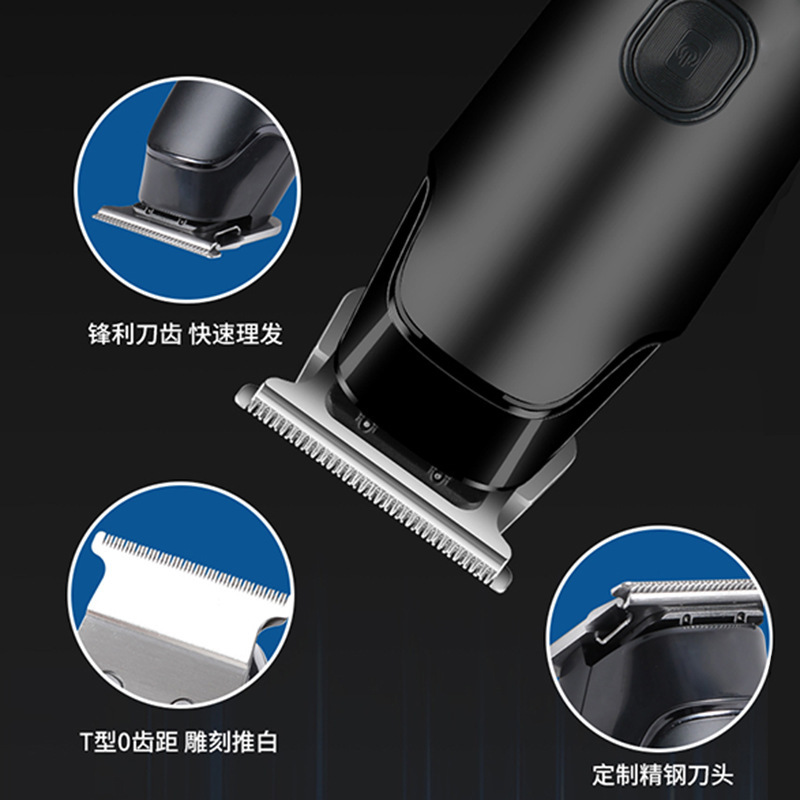 クロスボーダー新型高航続電気バリカンヘアサロン専用オイルヘッド剃りヘッド彫刻理髪器電気バリカン|undefined