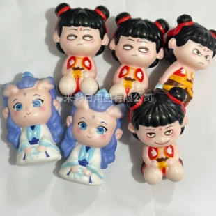 Антистресс-игрушки из PU: Нэчжа и медвежонок медленный возврат