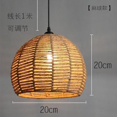 麻縄シャンデリア店舗商用工業風シングル通路廊下ネットレッド店洋服店カフェバー照明|undefined