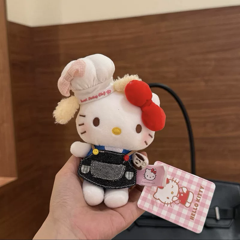 Hello Kitty, sanrio, оригинальная плюшевая подвеска, кукла, брелок, украшение сумки