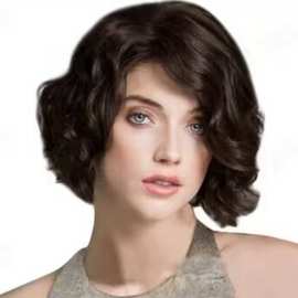 欧美假发女士中长款蓬松假发头套高温丝化纤发套跨境货源厂家批发