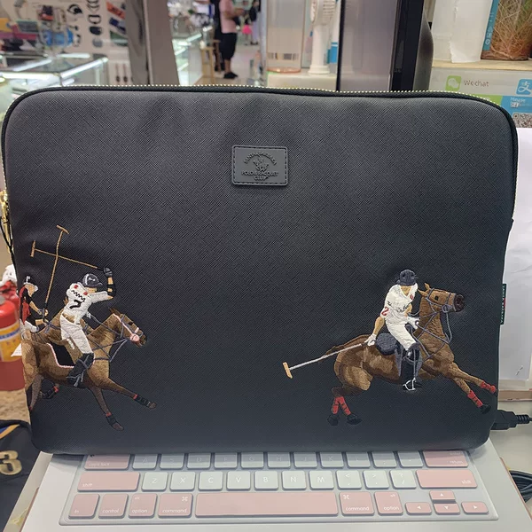 Polo Paul 13inch Tablet Computer Embroidered Polo Bag Handbag Makeup Bag Unisex Universal Style 14