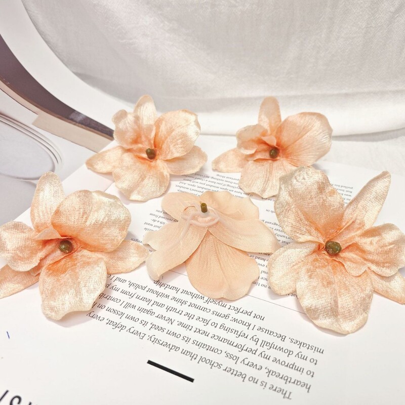 ベルベットの蘭の花 DIY ブライダルヘアアクセサリー 花飾り ヘアピン アクセサリー 花飾り 結婚式 ホームギフトボックス フェイクフラワー 胡蝶蘭|undefined