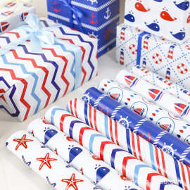 创意生日节日卡通简约礼品礼物纸幼儿园diy手工礼盒包装纸 装饰纸