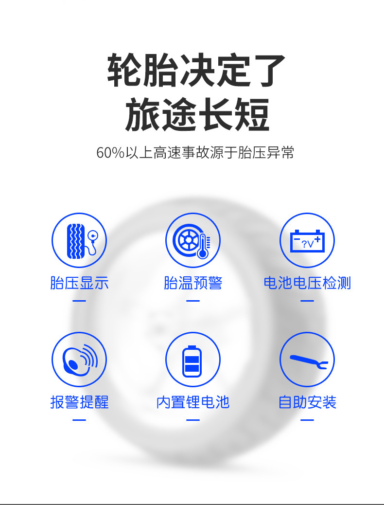 Motorcycle tire pressure monitor, electromechanical electric vehicle motorcycle wireless high-precision tire pressure monitoring system