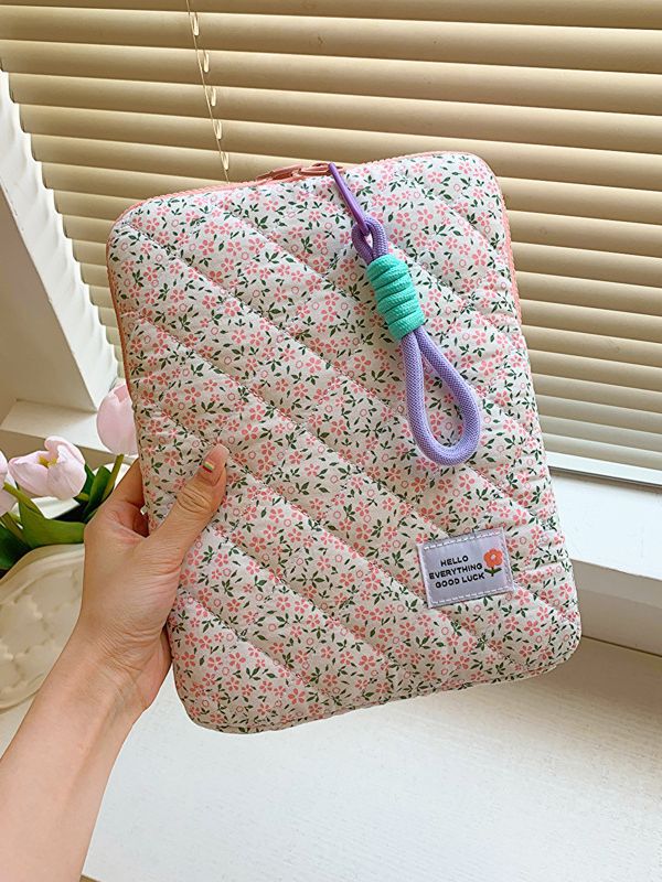 フレッシュな花の新しいノートパソコンのバッグ女性11インチ13インチ15インチ内胆バッグ高颜値ipad収納バッグ|undefined