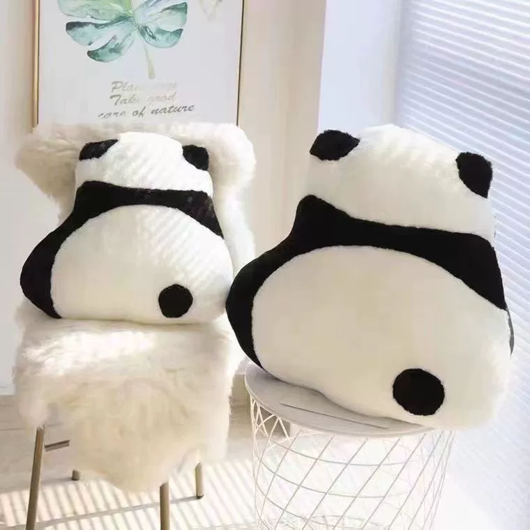 Милая подушка-панды для сиденья, офисная подушка для сна, подушка для дивана в гостиной, автомобильная подушка для поясницы, плюшевая игрушка