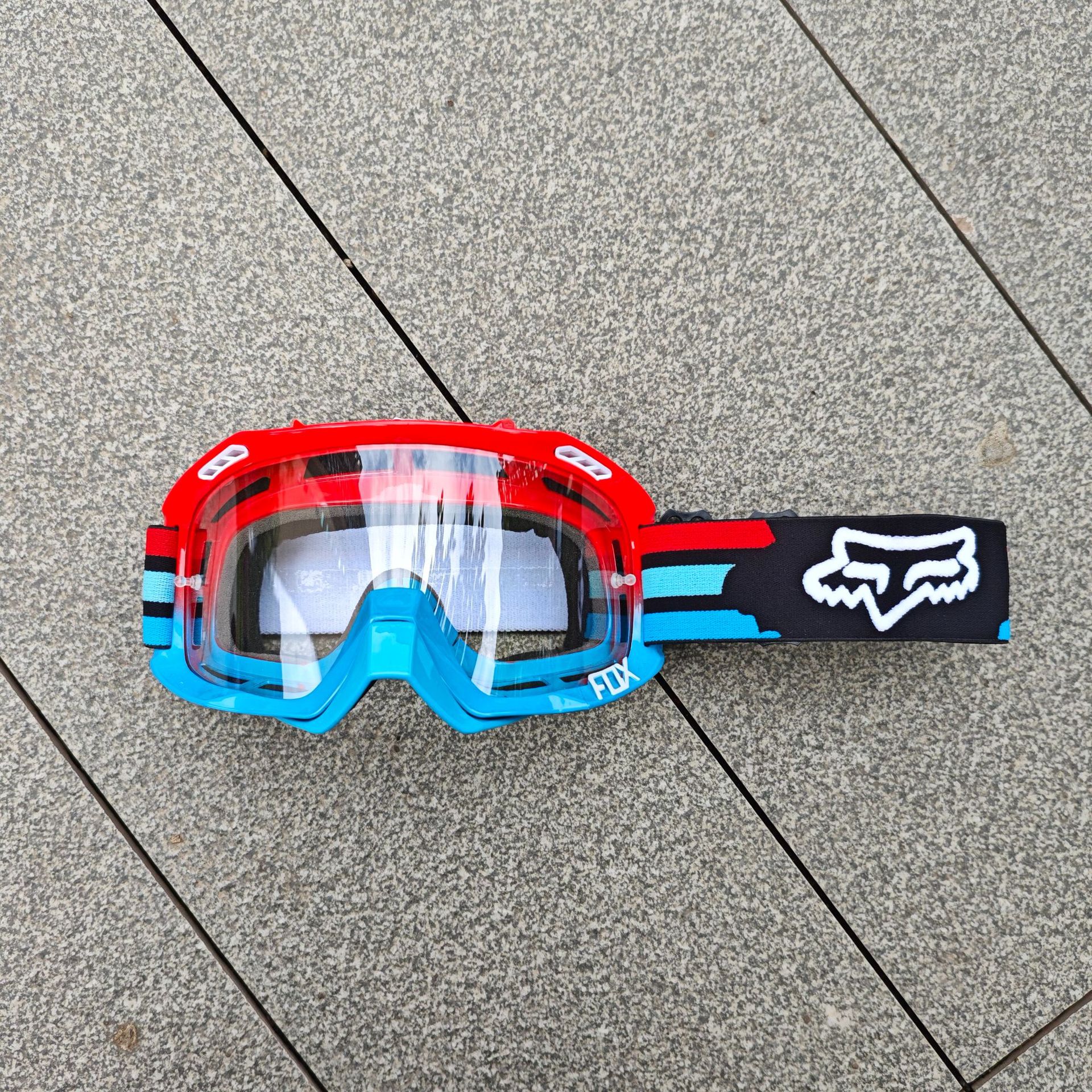 FOXゴーグル屋外クロスカントリーレースバイクヘルメット装備スキースピード降下防風カラフルスキーミラー