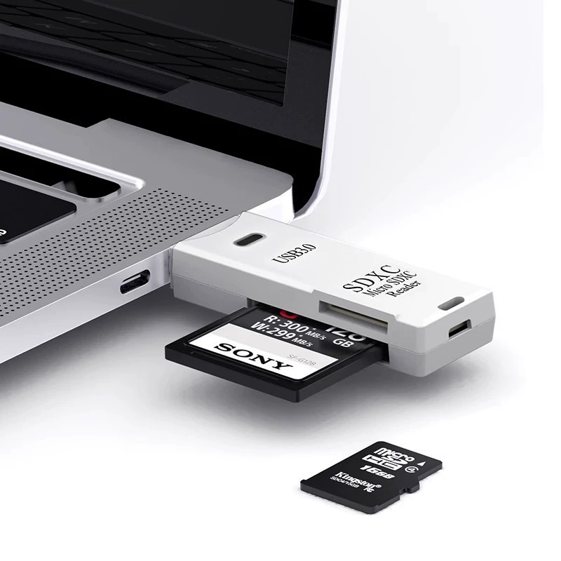 USB3.0 универсальный кардридер для SD/TF карт, конвертер, Type-C подключение, высокая скорость передачи