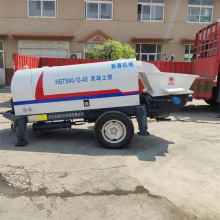 地泵型号HBT40泵 沙浆喷撒天泵拖式泵车细石砂浆拖泵混凝土输送泵