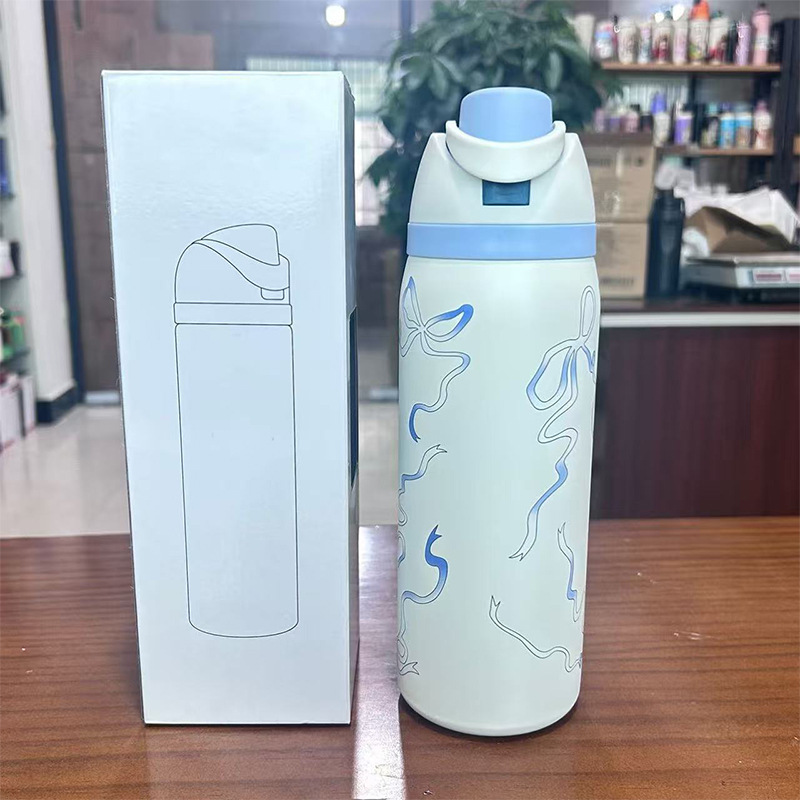 クロスボーダー Owala 同じスタイルの断熱カップ 304 ステンレス鋼ウォーターカップポータブルバウンスカップポータブルダブルドリンクカップストローカップ|undefined