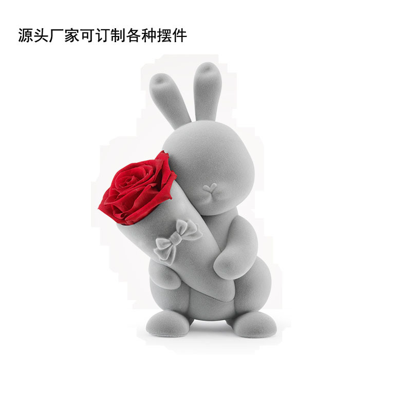 定制各种永生花玻璃罩音乐盒花器树脂摆件工艺品情人节礼盒|ms