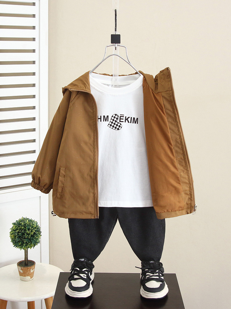 6237 Chaqueta para niños Otoño 2025 Nuevo estilo Chaquetas casuales de otoño para niños Chaqueta de primavera y otoño para bebés