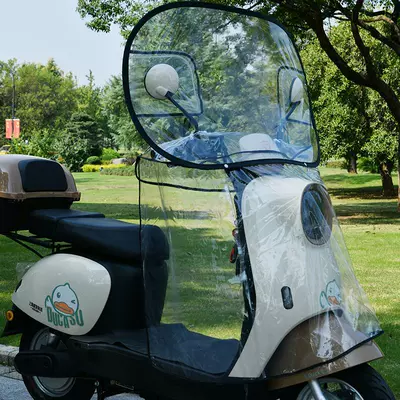 Motorcycle front windshield, Cloak PVC electric car rain
