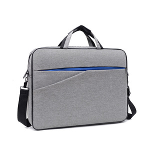 Laptop bag 15.6 inch large capacity Oxford cloth flat storage bag business shoulder bag LOGO New