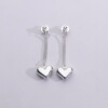 Cute universal fashionable elegant brand earrings with tassels, Korean style, simple and elegant design