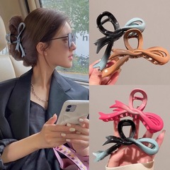 大号蝴蝶结抓夹女2025新款发夹高级感后脑勺盘发鲨鱼夹子头饰发卡