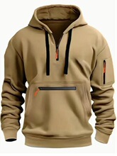 W 86594 Men's Hooded Zip Fleece Sweatshirt ���b�l�� �羳
