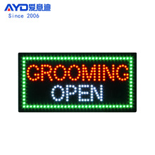 ؛ԴLEDVƟݵRƶ LED GROOMING OPEN SIGN