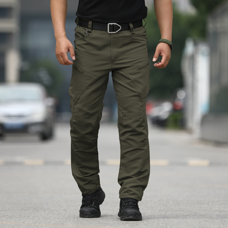 Pantalones tácticos de punto de fábrica, pantalones para hombres, pantalones para fanáticos militares, pantalones de entrenamiento al aire libre, pantalones de senderismo de camuflaje de otoño e invierno, cónsul resistente al desgaste