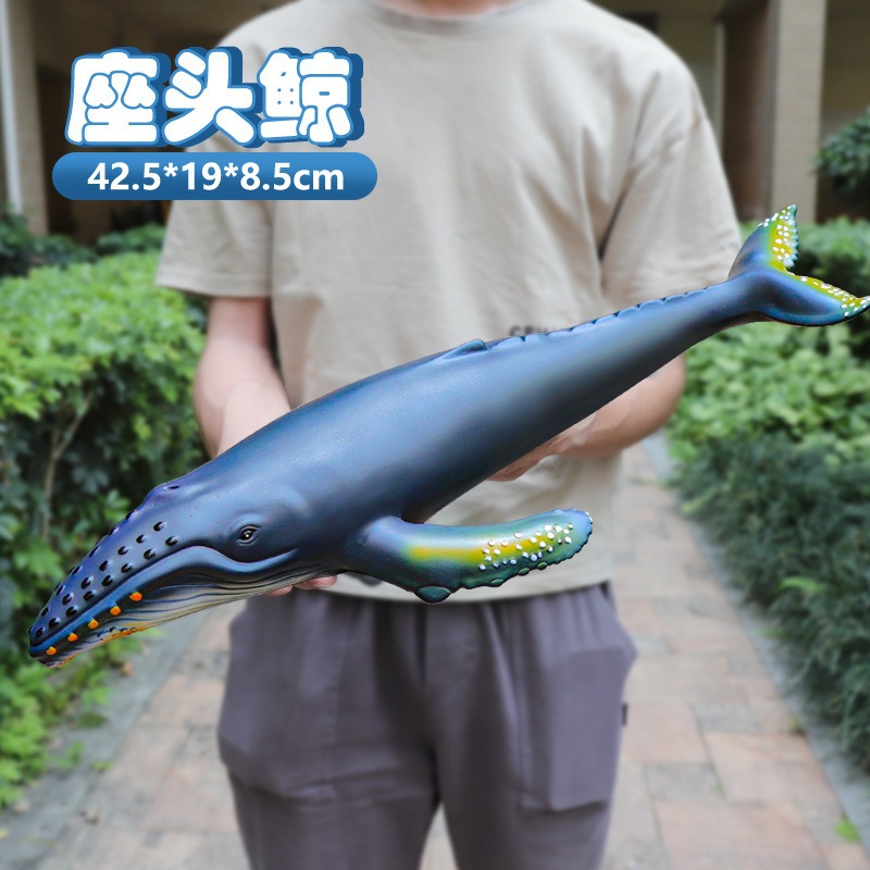 Dolphin, animal marino, gran tiburón, niño, juguete, simulación de goma suave, niño, mundo submarino, modelo de ballena al por mayor