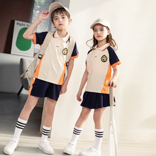 幼儿园园服夏装儿童短袖班服老师服小学生夏季校服套装新款运动服