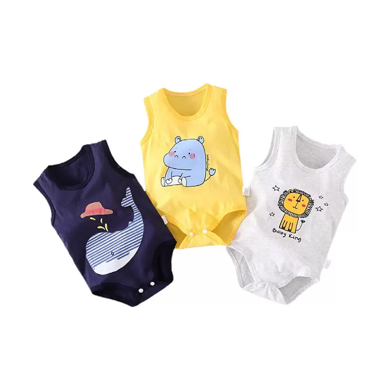 婴幼儿连体衣 宝宝爬爬服三角哈衣包屁衣外出服厂家直销一件代发