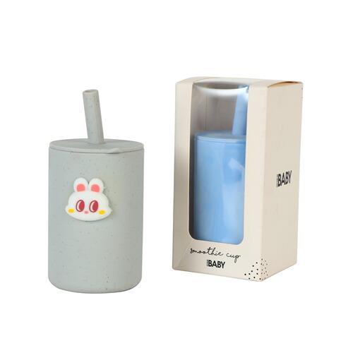 Simple and Straightforward Child-Friendly Food-Grade Silicone Sippy Cup Anti-Fall Children's Water Cup Baby Sippy Cup Convenient to Carry Cover