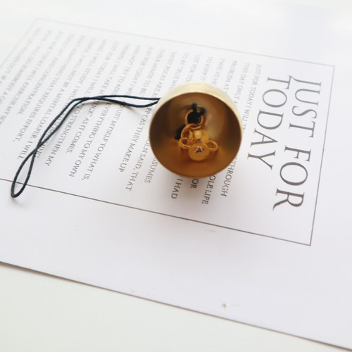 Brass mini bell diy metal wind chime and wind chime diy material accessories anti-theft bell Christmas small bell pendant