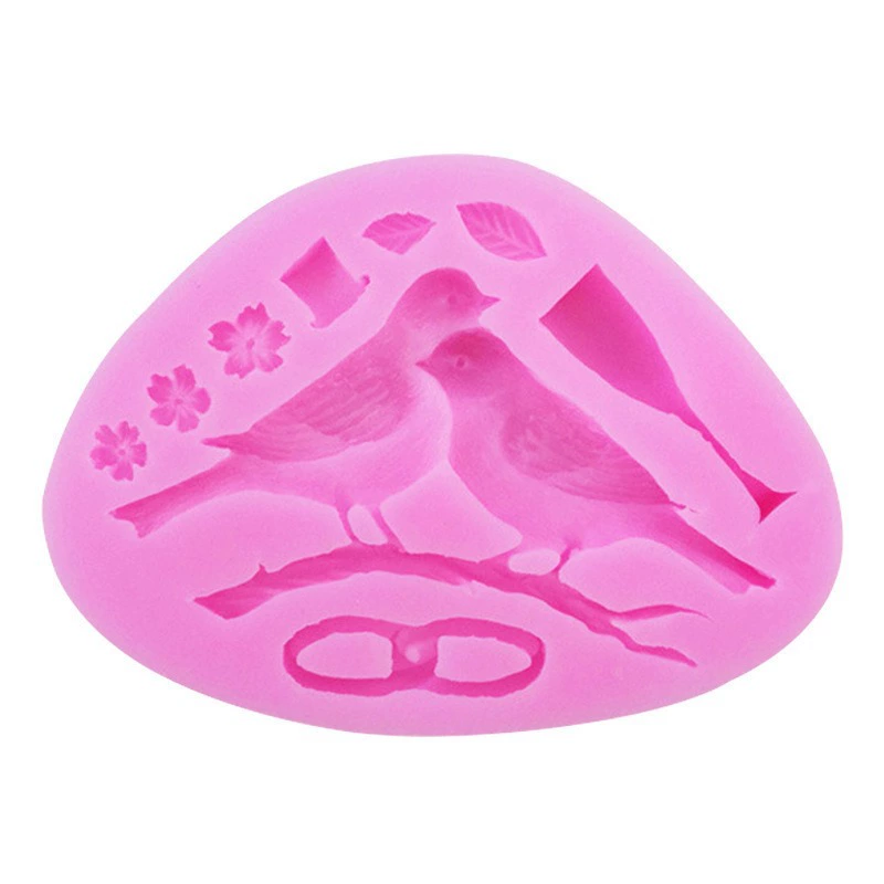 Small silicone fondant, acrylic mold, Amazon, flowered