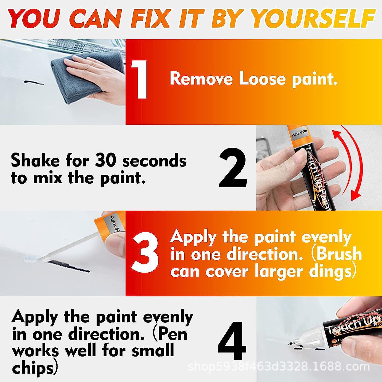 Cross-border Explosions Touch Up Paint for Cars Car Paint Remover Deep Scratch Quick Remover