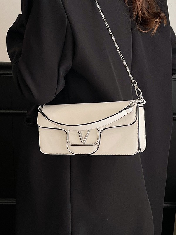 Bolso de mujer comercio exterior nuevo nicho de moda coreana bolso de mano de mano de lujo de alta calidad exquisita cadena de horno inclinado