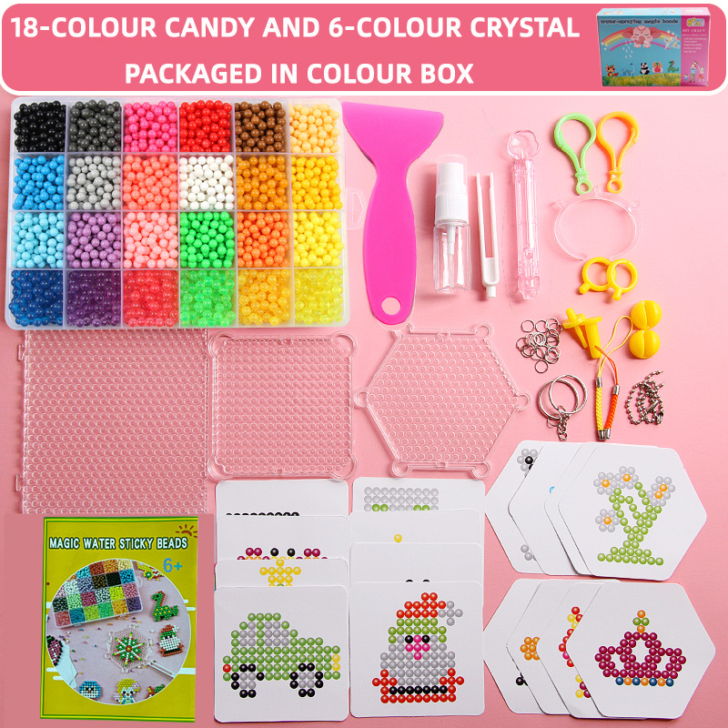 La niebla del agua perlas mágicas agua perlas pegajosas perlas solubles en agua hecho a mano DIY juguetes educativos para niños perlas mágicas agua niebla perlas rompecabezas