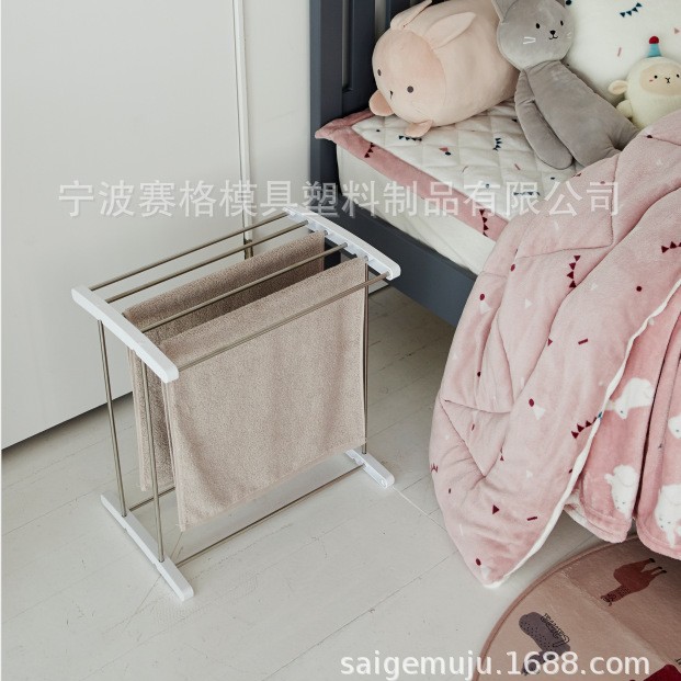 Factory direct stainless steel one-layer towel rack clothes drying rack