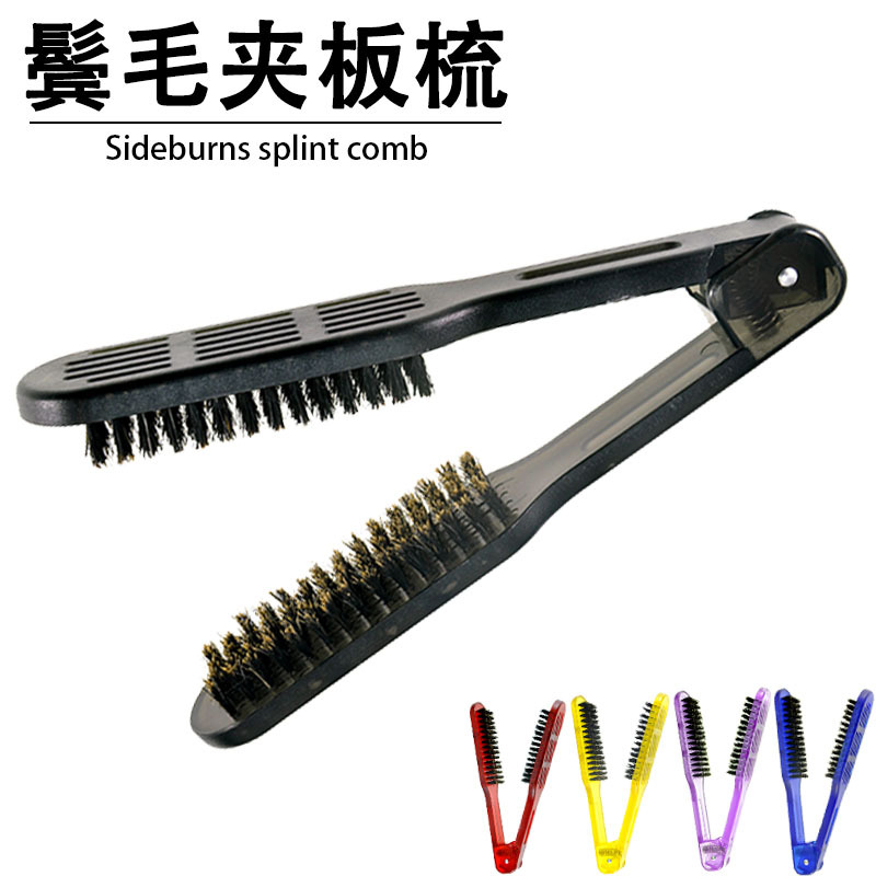 Peine de madera contrachapada modelado peine suministros de peluquería cristal agujero de aire férula peine de pelo recto resistente a altas temperaturas peine de pelo Placa de pelo peine