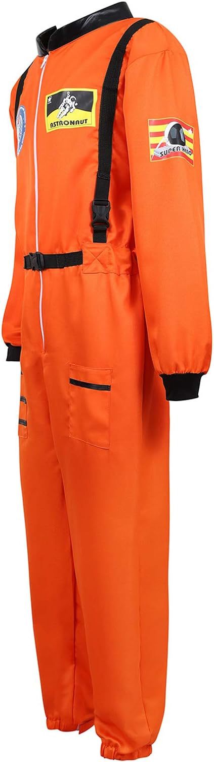 Traje espacial naranja para adultos
