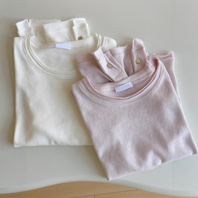 Soft and Fresh Curled Long-Sleeved T-Shirt for Women in Autumn and Winter New Design with Lazy Style Loose and Versatile Bottoming Shirt Top