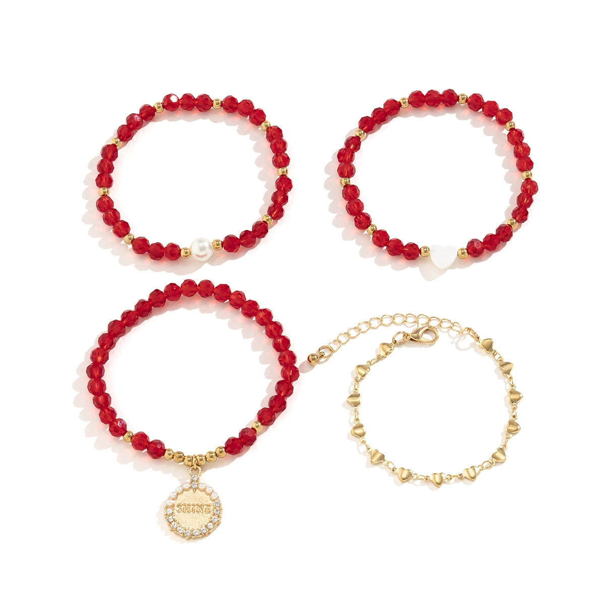 (Cross-border trading), ретро аксессуар, украшение с буквами в форме сердца, кристал bracelet, европейский стиль, микроростровка, простой и элегантный дизайн