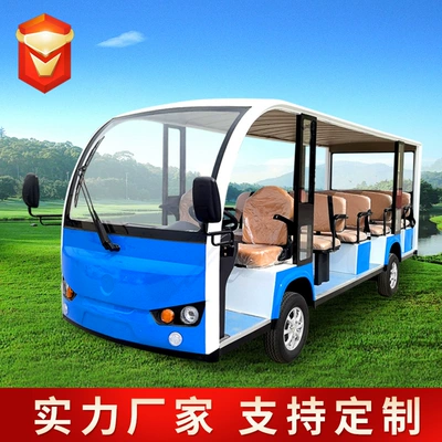 Elektrikli qolf avtomobilləri Semi-Enclosed Shuttle Bus for Tourist Areas