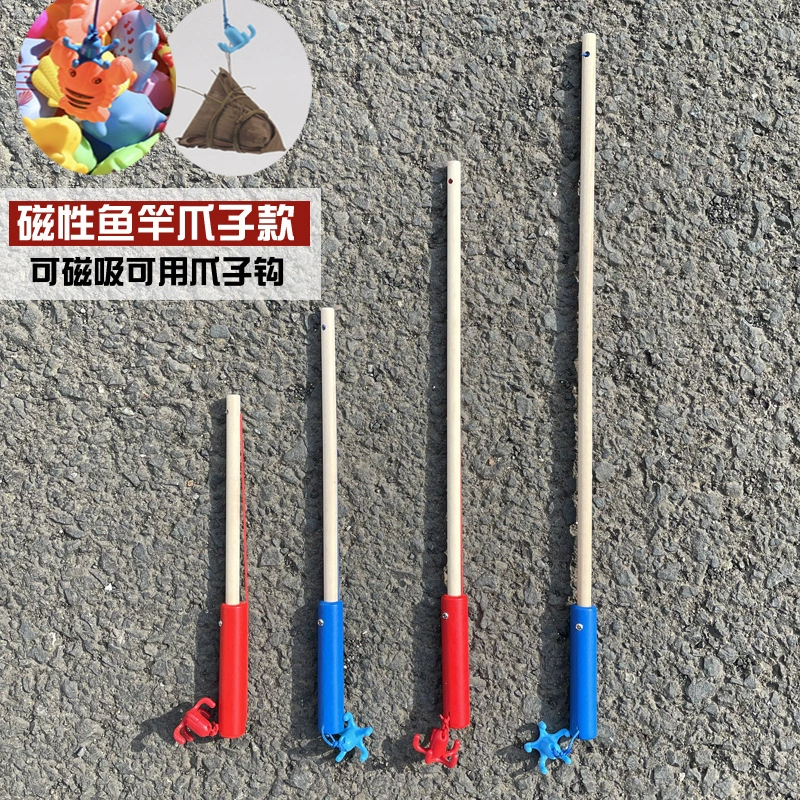 Детская Магнитная игрушка для удочки Деревянная Удочка Детская игра для рыбалки Детский сад Детская игрушка Магнитная удочка