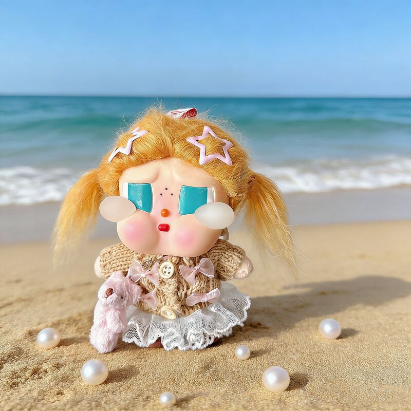 Crybaby Tears Factory Labubu 17cm Bear Clothes Beach Resort Style Outfits Wholesale Crybaby Tears Factory Labubu 17cm Bear Clothes Beach Resort Style Outfits Wholesale