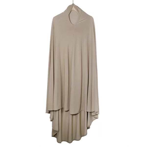 New Style Double-Layered Crystal Hijab for Women, Long Robe Hijab, One-Piece Medium-Sized Gauze Scarf, Fashionable and Convenient