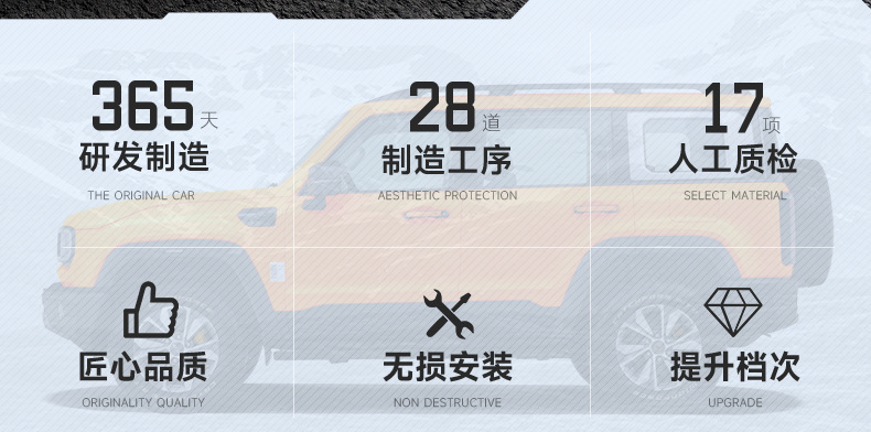 Brand New Beijing Bj40E Stainless Steel Spare Tire Cover Tire Modification Extended Range Fuel Version Spare Tire Shell Off-Road Accessories
