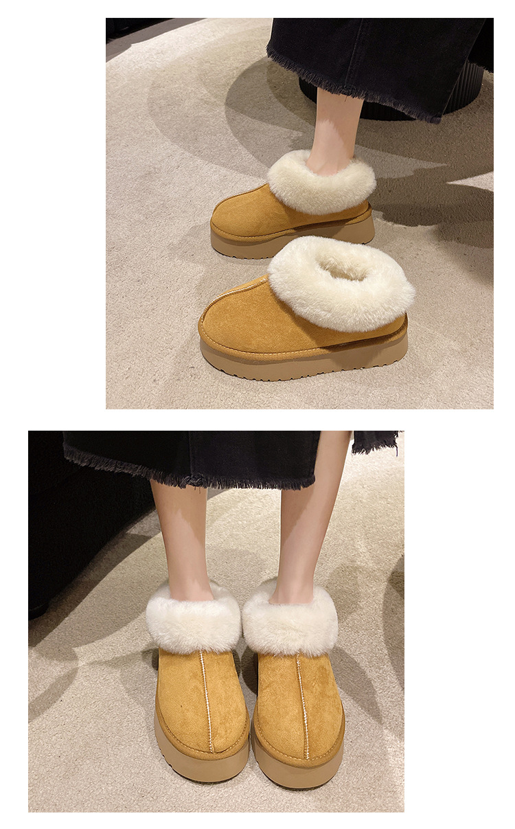 Women's Casual Solid Color Round Toe Cotton Shoes display picture 2