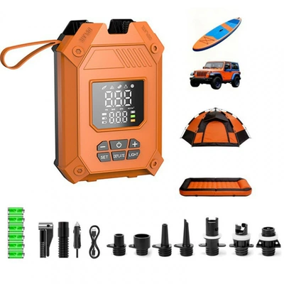 Carefully Selected Wireless Paddle Board Hava nasosu - dual-power-lithium-battery-model-12000-mah-orange