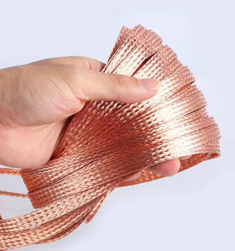 铜编织带接地线95平方扁铜线导铜色 编织线 1米价