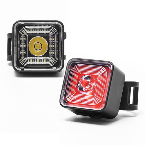 Cross-border bicycle front and rear set lights, smart brake tail lights, USB rechargeable waterproof cycling lights, bicycle accessories
