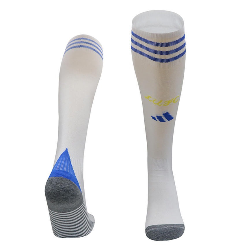 26 club tailandés Copa del Mundo calcetines de fútbol para hombres toallas profesionales sobre la rodilla antideslizante calcetines gruesas para adultos y niños