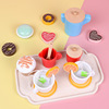 Realistic family dessert afternoon tea, wooden kitchen, toy, early education, cosplay