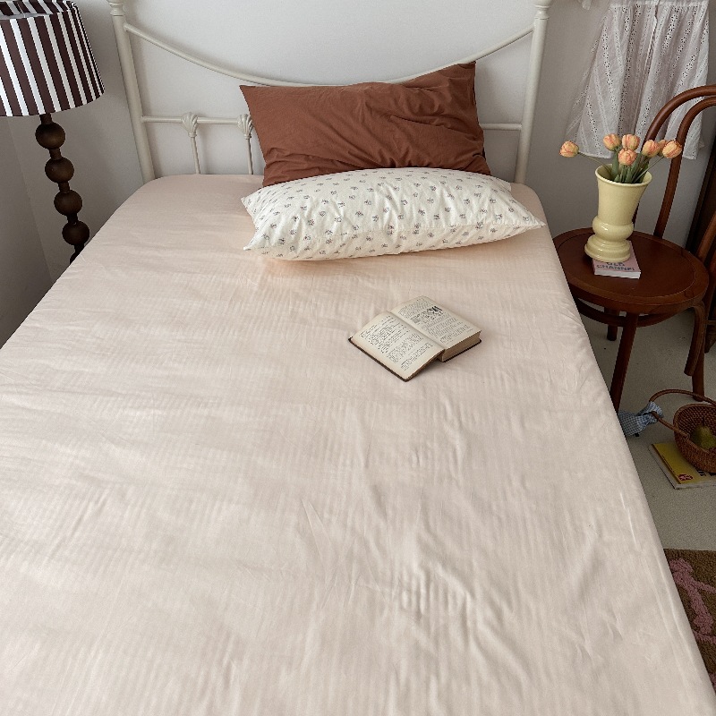 イン無地シンプルな純綿シングルピースベッドシーツ純綿シングルピースキルト 1.8 ボックスシーツマットレスプロテクターベッドカバー卸売
